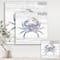 Designart - Pink Crab Ocean Life - Nautical & Coastal Canvas Artwork